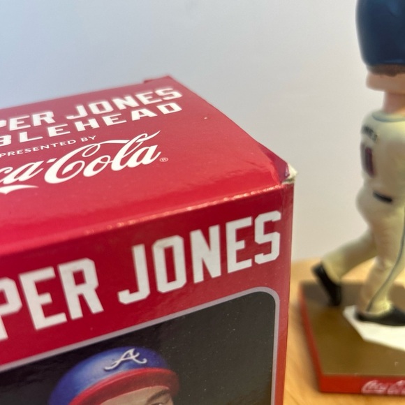 CHIPPER JONES  Bobble Head Atlanta Braves SGA 2012 MLB Baseball Coca-Cola - Picture 5 of 8